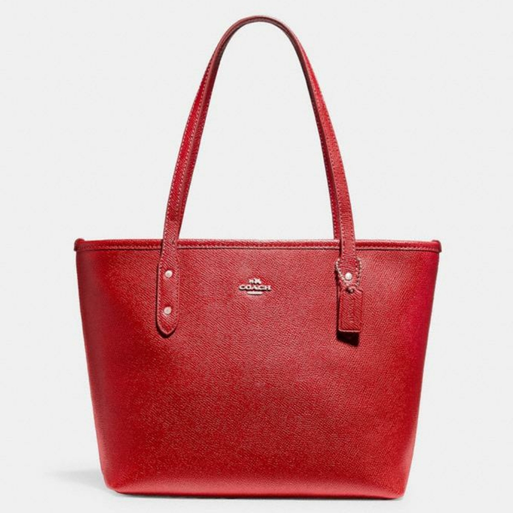 ⭐NEW⭐ Red Coach Mini City Zip Tote